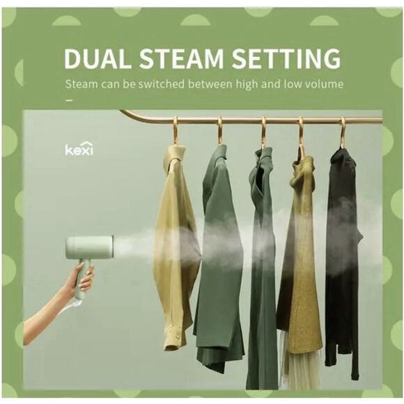 H2 Travel Garment Steamer- Mint - Picture 4 of 9